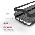 Zizo Samsung Galaxy S9 Plus ION Klf (MIL-STD-810G)-Black Smoke