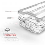 Zizo Samsung Galaxy S9 Plus ION K�l�f (MIL-STD-810G)-Silver Clear  