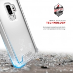 Zizo Samsung Galaxy S9 Plus ION K�l�f (MIL-STD-810G)-Silver Clear  