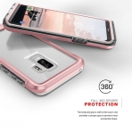 Zizo Samsung Galaxy S9 Plus ION K�l�f (MIL-STD-810G)- Rose Gold Clear