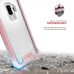 Zizo Samsung Galaxy S9 Plus ION K�l�f (MIL-STD-810G)- Rose Gold Clear