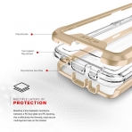 Zizo Samsung Galaxy S9 Plus ION Klf (MIL-STD-810G)- Gold Clear