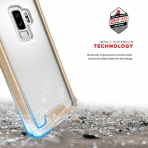 Zizo Samsung Galaxy S9 Plus ION K�l�f (MIL-STD-810G)- Gold Clear