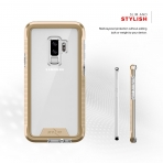 Zizo Samsung Galaxy S9 Plus ION K�l�f (MIL-STD-810G)- Gold Clear