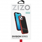 Zizo iPhone 14 Plus Division Serisi Klf (MIL-STD 810G)-Black/Red