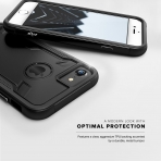 Zizo iPhone 7 Shock Serisi Klf (MIL-STD-810G)-Black