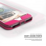 Zizo iPhone 8 ION Seri Klf (MIL-STD-810G)-Pink-Clear