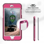 Zizo iPhone 8 ION Seri Klf (MIL-STD-810G)-Pink-Clear