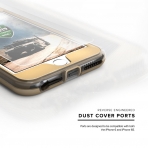 Zizo iPhone 8 ION Seri Klf (MIL-STD-810G)-Gold-Clear
