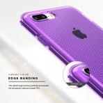 Zizo iPhone 8 Plus Pulse Seri Klf-Purple-Silver  