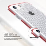 Zizo iPhone 8 Pulse Seri Klf-Clear-Red