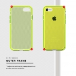 Zizo iPhone 8 Pulse Seri Klf-Neon Green-Silver
