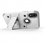 Zizo iPhone XR Bolt Serisi Kickstand Klf (MIL-STD-810G)-White