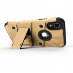 Zizo iPhone XR Bolt Serisi Kickstand Klf (MIL-STD-810G)-Gold