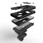 Zizo iPhone XR Bolt Serisi Kickstand Klf (MIL-STD-810G)-Black