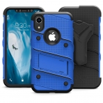 Zizo iPhone XR Bolt Serisi Kickstand Klf (MIL-STD-810G)-Blue