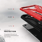 Zizo iPhone XR Static Serisi Klf (MIL-STD-810G)-Red