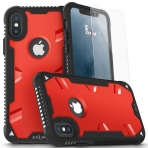 Zizo iPhone X Proton 2.0 Klf (MIL-STD-810G)-Black-Red
