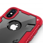 Zizo iPhone XS Proton 2.0 Klf (MIL-STD-810G)-Red-Clear