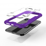 Zizo iPhone X Proton 2.0 Klf (MIL-STD-810G)-Purple-Clear