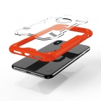 Zizo iPhone X Proton 2.0 Klf (MIL-STD-810G)-Orange-Clear