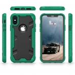 Zizo iPhone XS Proton 2.0 Klf (MIL-STD-810G)-Emerald Green-Solid Black