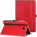 Ztotop Galaxy Tab E Deri Stand Klf (9.6 in)-Red