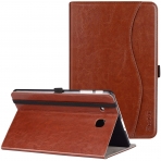 Ztotop Galaxy Tab E Deri Stand Klf (9.6 in)-Brown