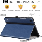 ZtotopCase Deri Standl Galaxy Tab A7 Klf (10.4 in)-Blue