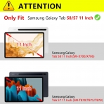 Ztotop Samsung Galaxy Tab S8 Standl Klf (11 in)-Navy Blue