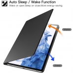 Ztotop Samsung Galaxy Tab S8 Plus nce Klf (12.4 in)-Black