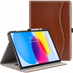 Ztotop Apple iPad A16 Deri Klf (11 in)-Brown