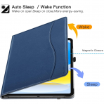 Ztotop Apple iPad A16 Deri Klf (11 in)-Blue