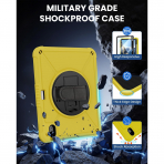 Ztotop Apple iPad A16 Rotating Klf (11 in)-Yellow