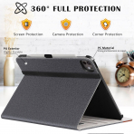 Ztotop Deri iPad Pro M4 Klf (11 in)-DenimBlack