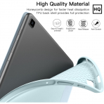Ztotop Galaxy Tab S6 Lite Kalem Blmeli Klf (10.4 in)-Sky Blue