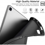Ztotop Galaxy Tab S6 Lite Kalem Blmeli Klf (10.4 in)-Black