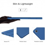 Ztotop Galaxy Tab S6 Lite Kalem Blmeli Klf (10.4 in)-Blue