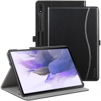 Ztotop Galaxy Tab S7 FE Deri Stand Klf (12.4 in)-Black