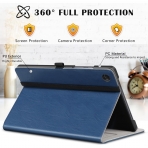 Ztotop Galaxy Tab A9 Deri Klf-Blue