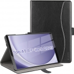 Ztotop Galaxy Tab A9 Deri Klf-Black