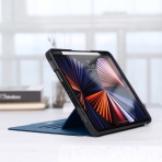 Ztotop Manyetik Standl iPad Pro Klf (12.9 in)(5.Nesil)-Blue