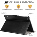 Ztotop Samsung Galaxy Tab S5e Deri Stand Klf-Black