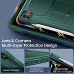 Ztotop Tam Korumal iPad Pro M4 Klf (13 in)-Midnight Green