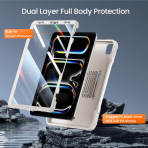 Ztotop Tam Korumal iPad Pro M4 Klf (13 in)-Starlight