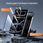 Ztotop Tam Korumal iPad Pro M4 Klf (13 in)-Black