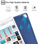 Ztotop iPad Pro Kalem Blmeli Klf (12.9 in)-Blue