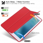 Ztotop iPad Pro Kalem Blmeli Klf (12.9 in)-Red
