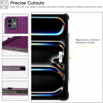 Ztotop iPad Pro M4 Deri Standl Klf (13 in)-Purple
