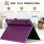 Ztotop iPad Pro M4 Deri Standl Klf (13 in)-Purple